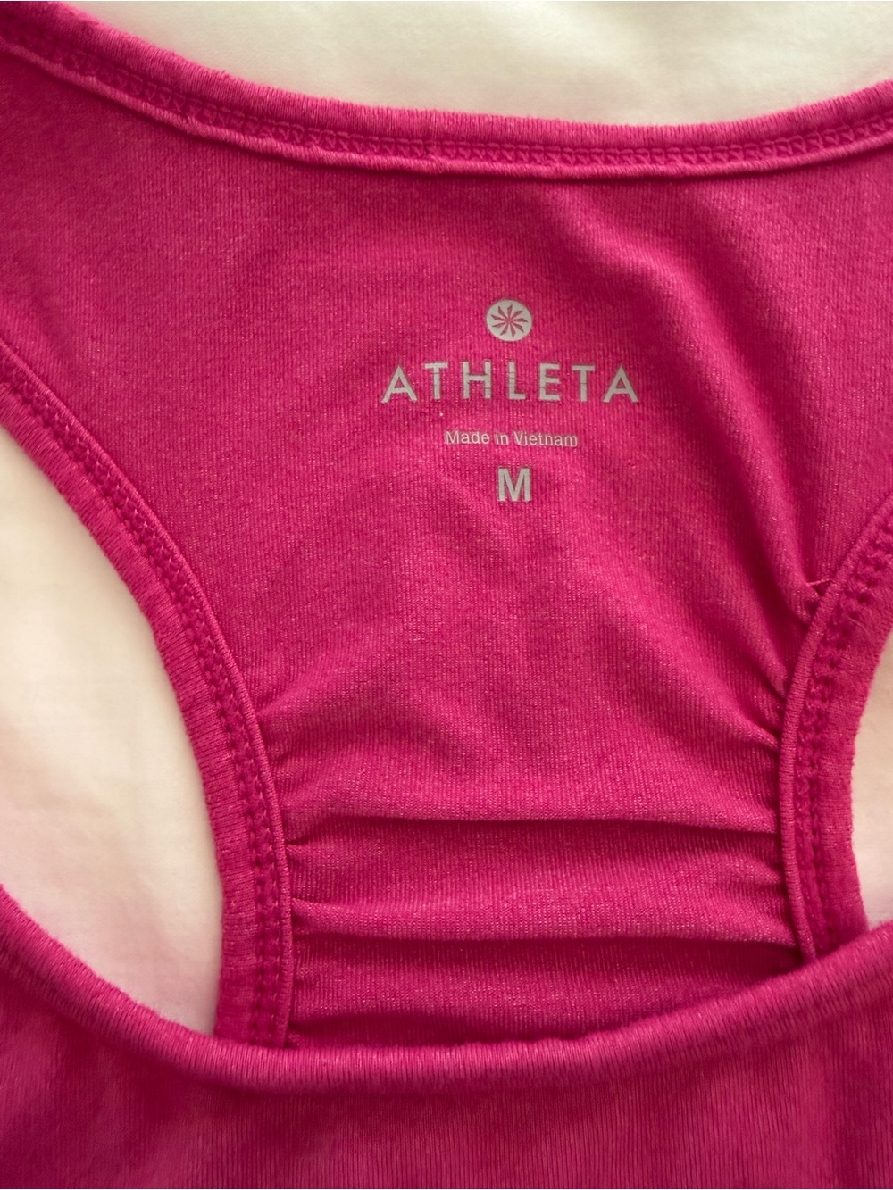 Athleta Bright Pink Racerback Sports Bra